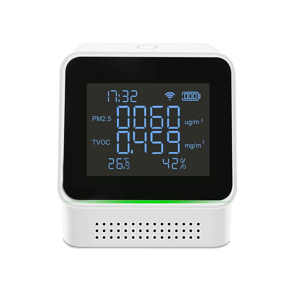 Amazon.co.jp: Rhinozix Tuya 空気質モニター ポータブル スマート空気